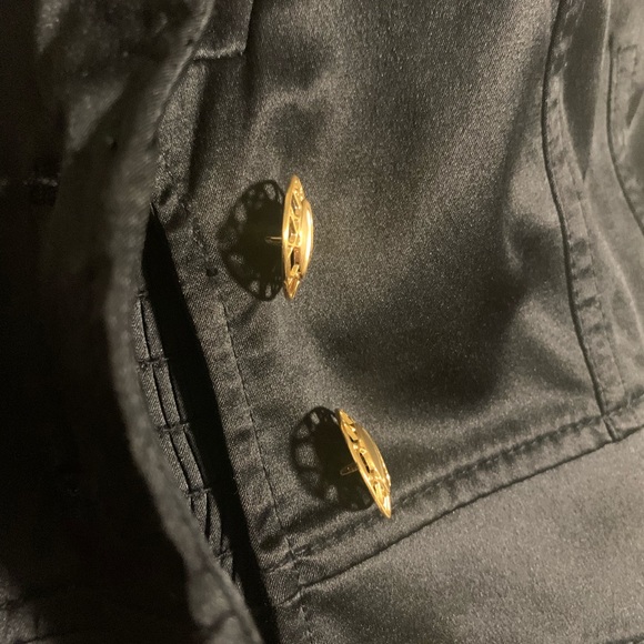 Black marciano top with gold hardware - Picture 6 of 8